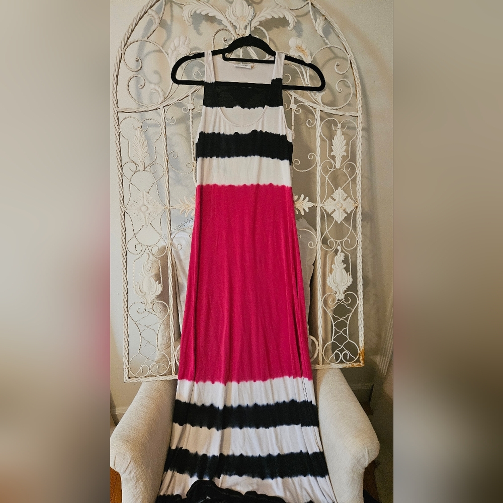 Calvin Klein tie dye long maxi cotton sundress size 4